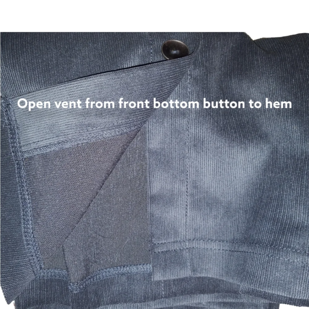 NWT Grey Corduroy Skirt Button Front Sz 10 - Picture 6 of 7